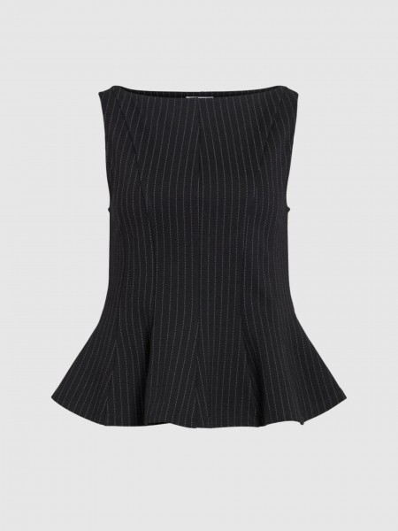 Top Vila Mulher Vimastriba Boat Neck L/s Top