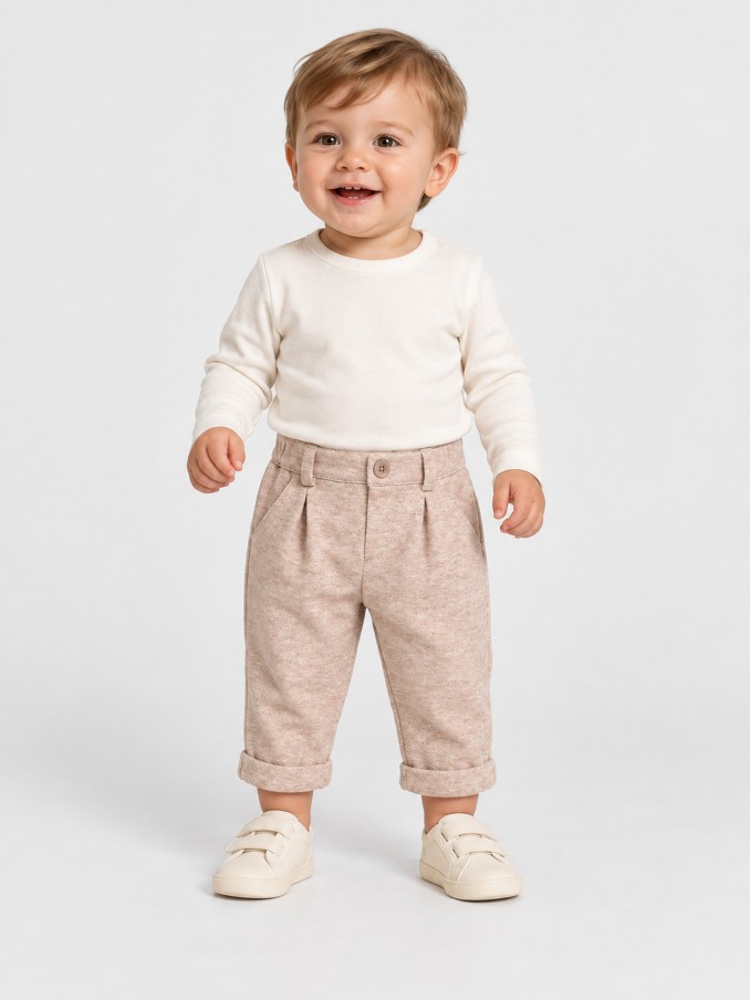 Pantalones Bebe Ni�o Beige Mayoral