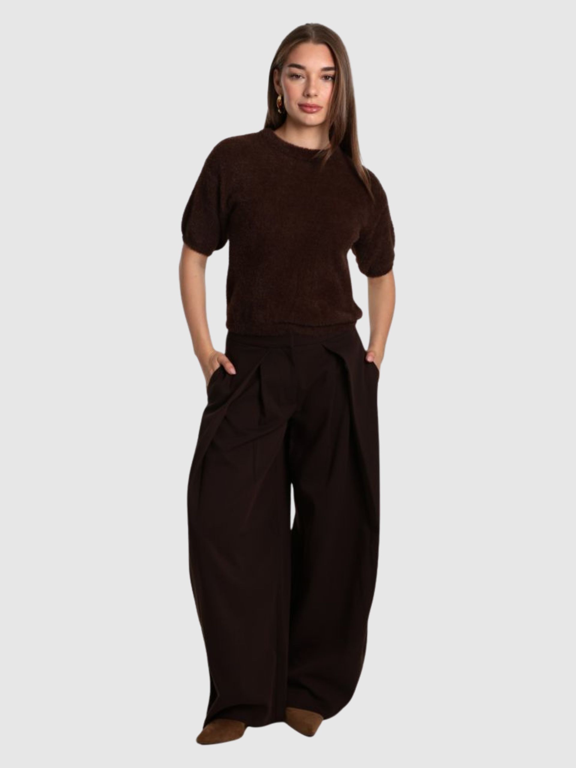 Pantalones Mujer Marrón Only