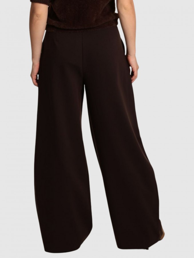 Pantalones Mujer Marr�n Only