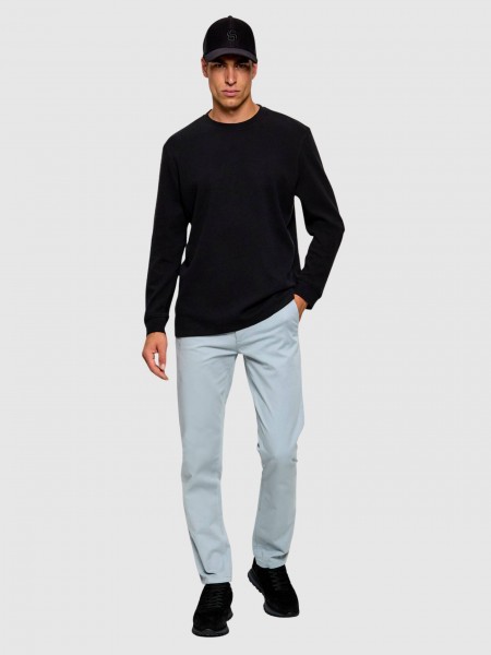 Sueter Hombre Azul Marino Boss