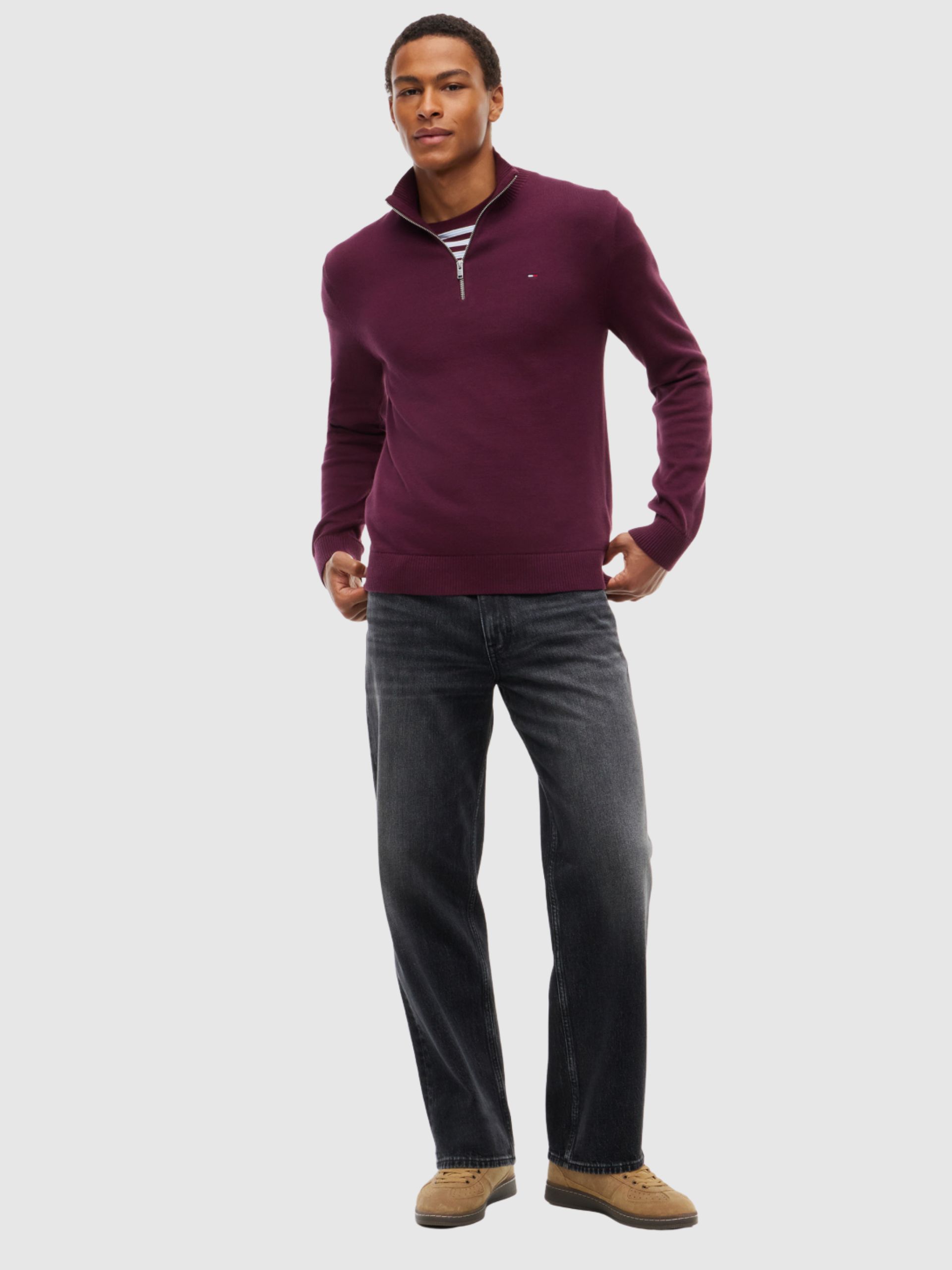 Pullover Man Bordeaux Tommy Hilfiger