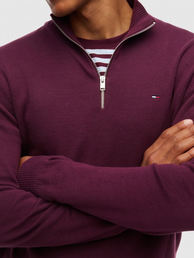 Pullover Man Bordeaux Tommy Hilfiger