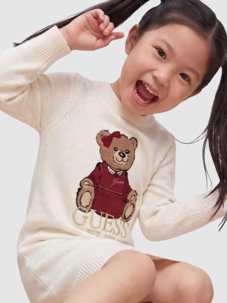 Vestido Guess Menina Ls Sweater Dress
