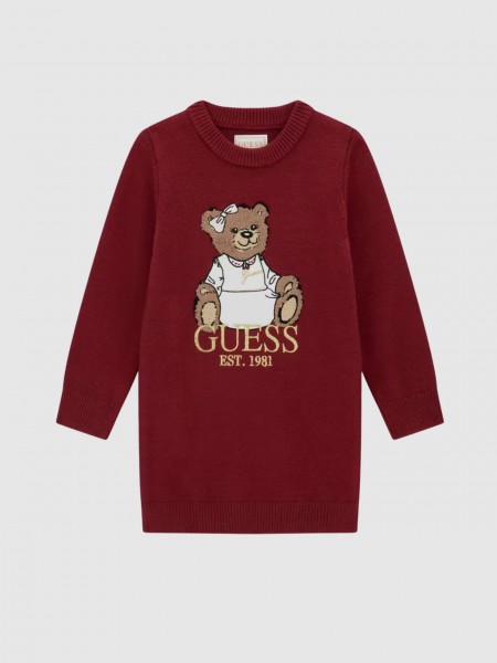 Vestido Guess Menina Ls Sweater Dress