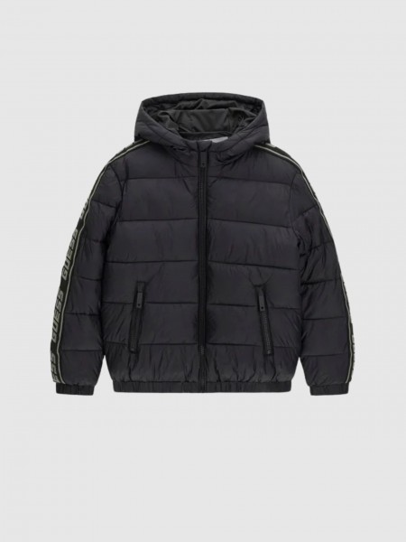 Kispo Guess Menino Hooded Ls Puffer W/zip_Mini Me