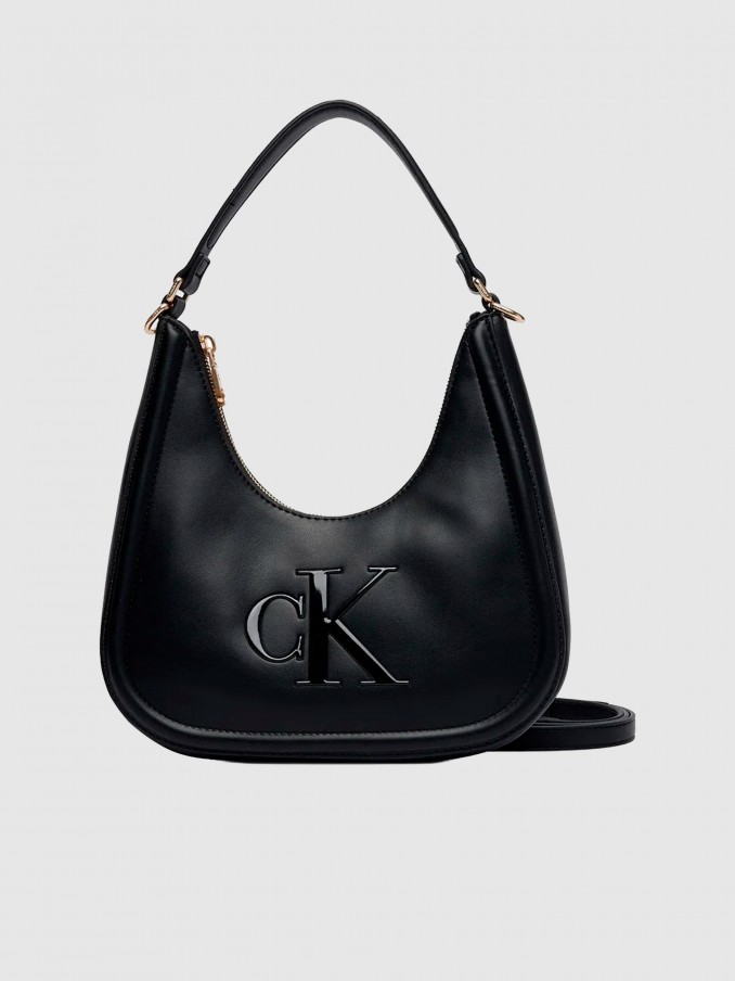Mala Calvin Klein Mulher Bold Ck Small Crescent Bag