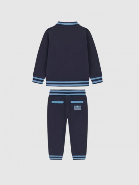 Conjunto 2 Pe�as Guess Menino Set Ls Active Top W/zip + Pant