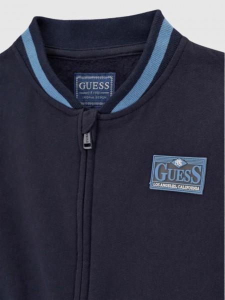 Conjunto 2 Pe�as Guess Menino Set Ls Active Top W/zip + Pant
