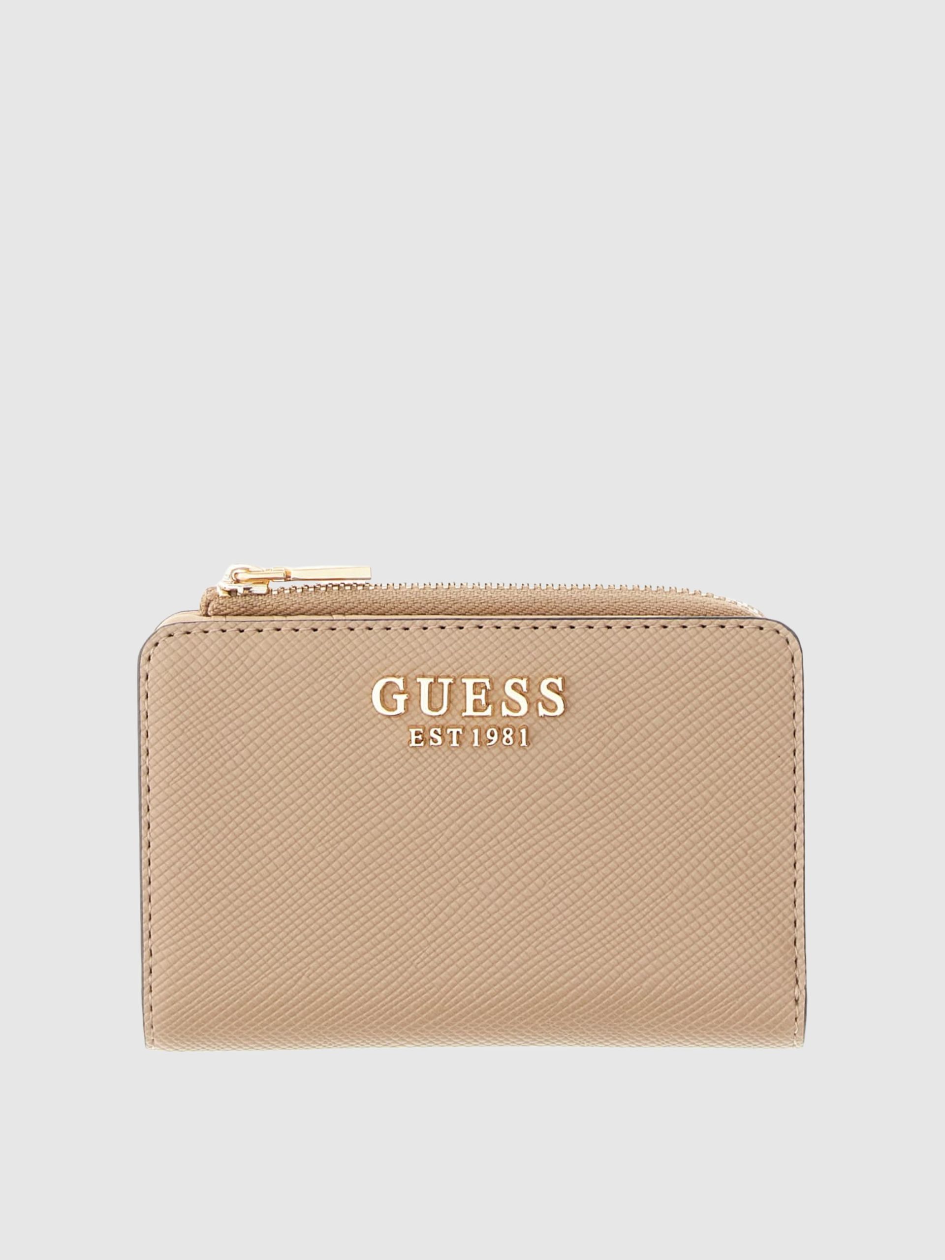 Billetera Mujer Beige Guess