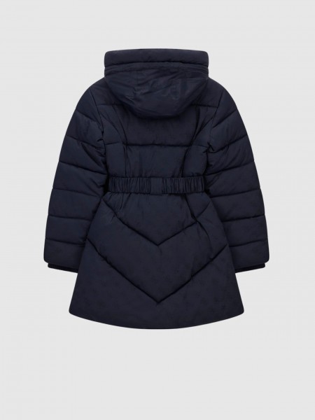 Kispo Guess Mulher New Imma Logo Midi Puffer