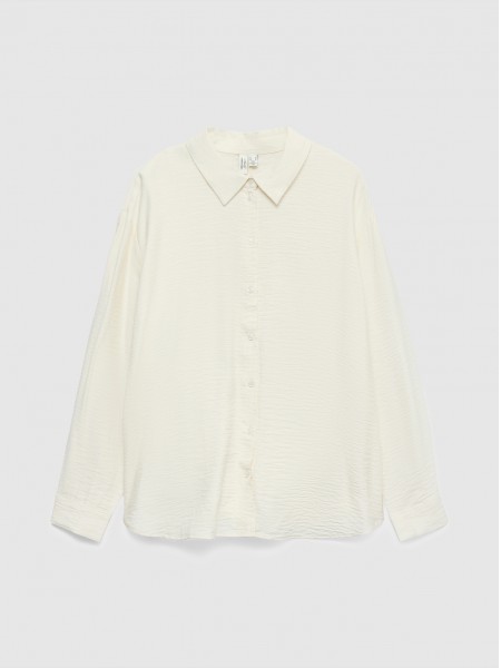 Shirt Woman Cream Vero Moda Shirt Woman Cream Vero Moda