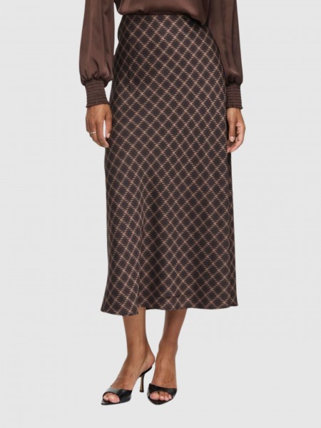 Saia Vila Mulher Viellette Hw Midi Skirt - Noos