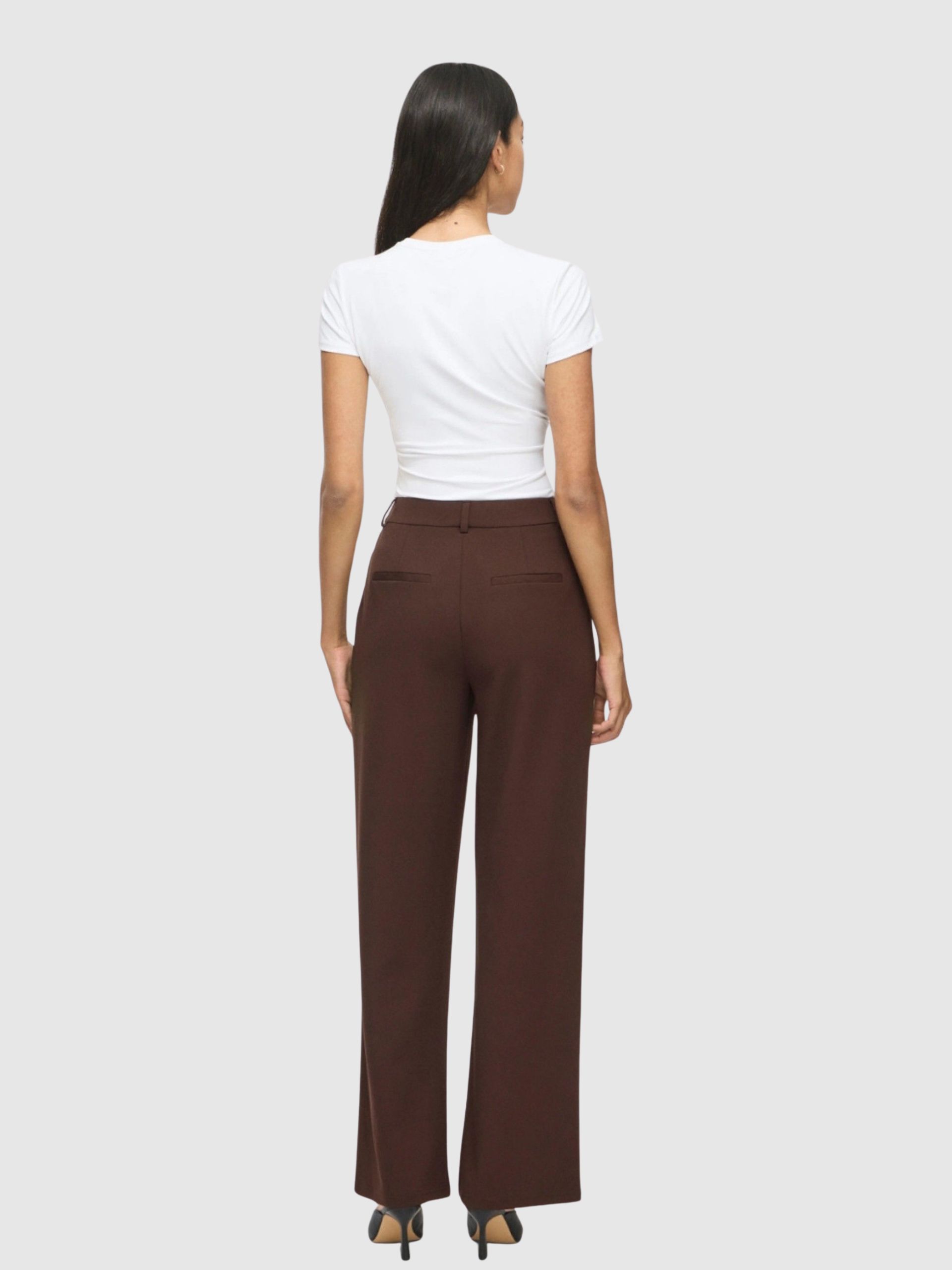 Pantalones Mujer Castaño Oscuro Vila