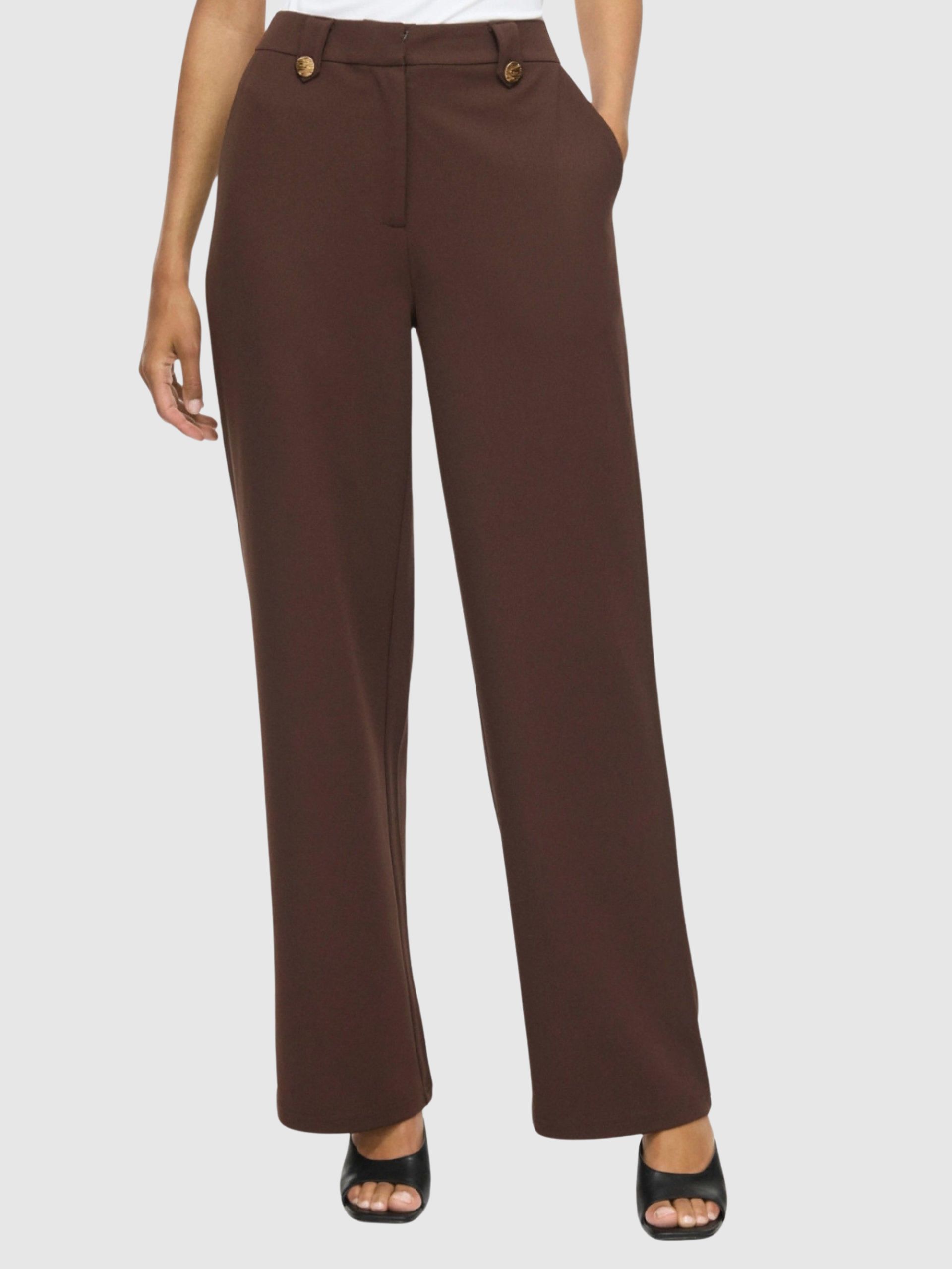 Pantalones Mujer Castaño Oscuro Vila