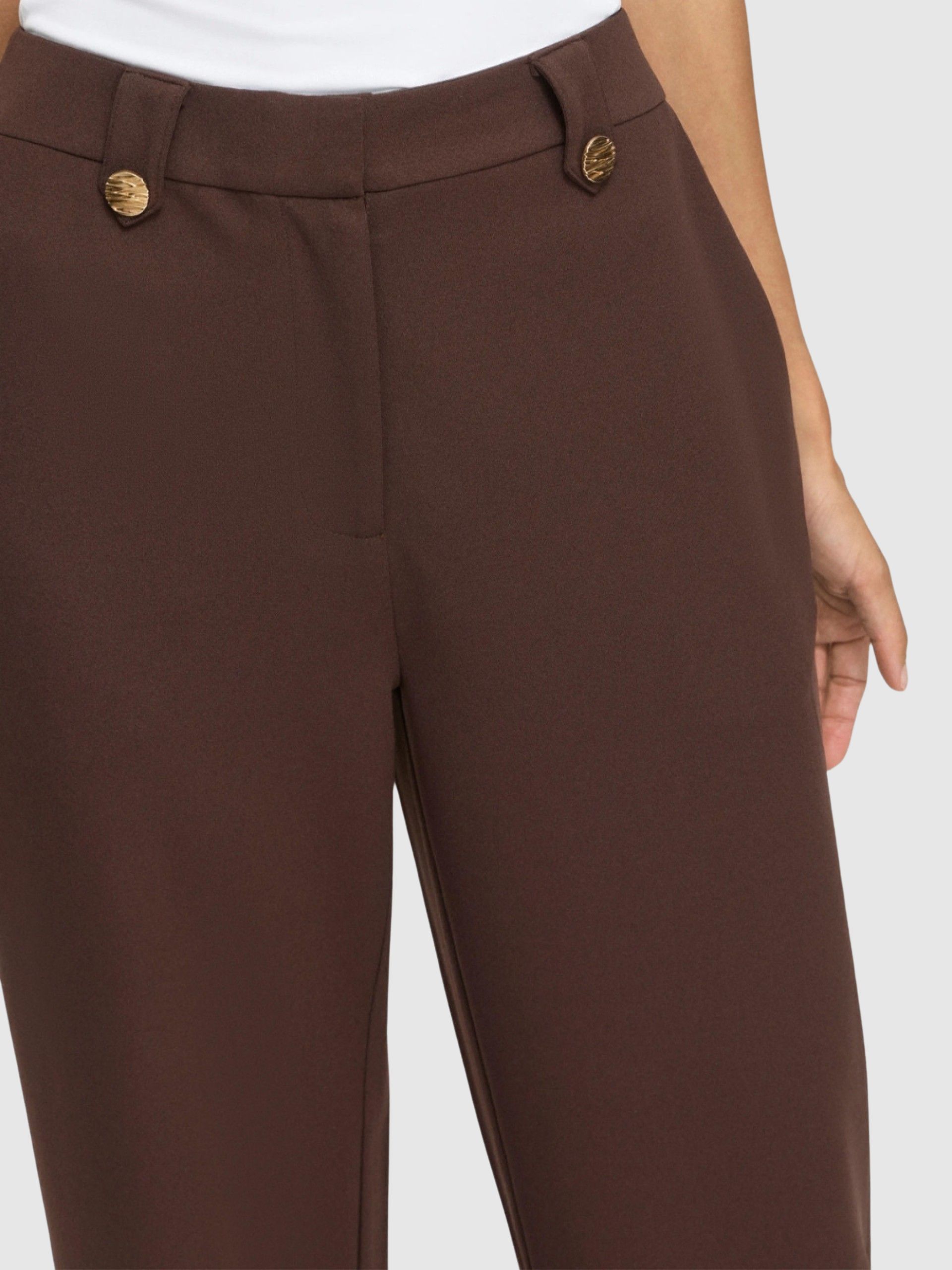 Pantalones Mujer Castaño Oscuro Vila
