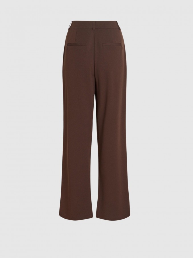 Pantalones Mujer Castaño Oscuro Vila