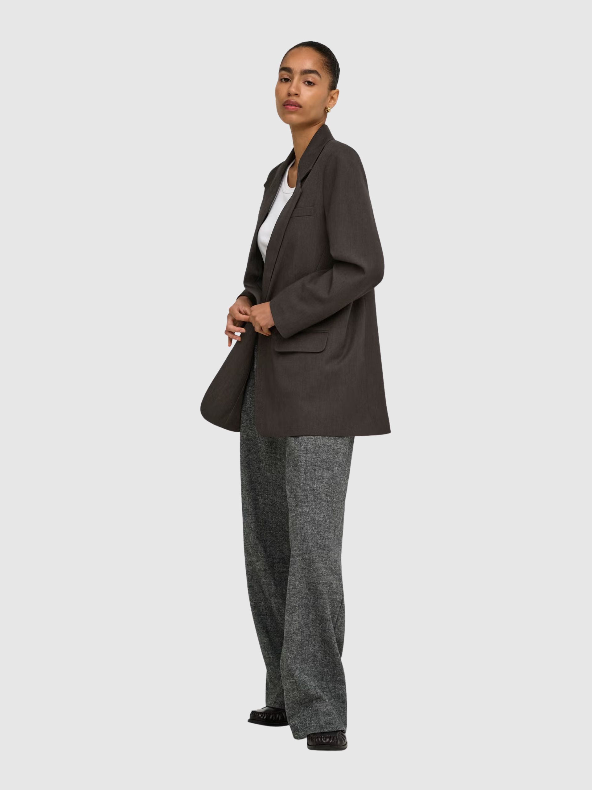 Blazer Mujer Castaño Oscuro Only