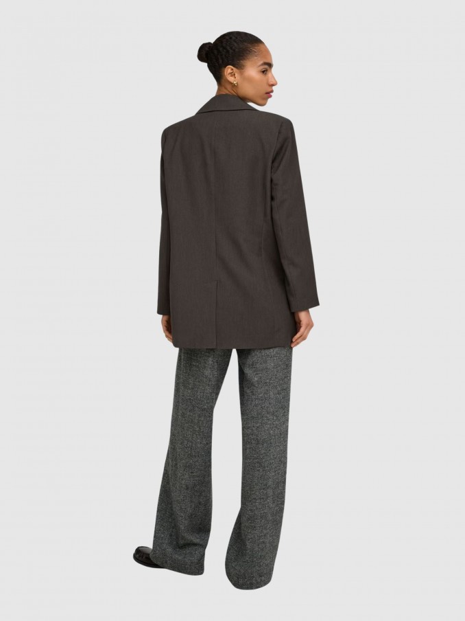 Blazer Mujer Castaño Oscuro Only