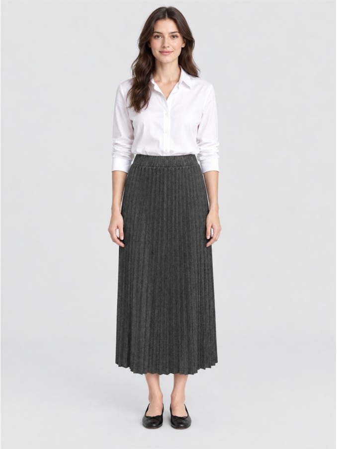 Falda Mujer Gris Oscuro Only