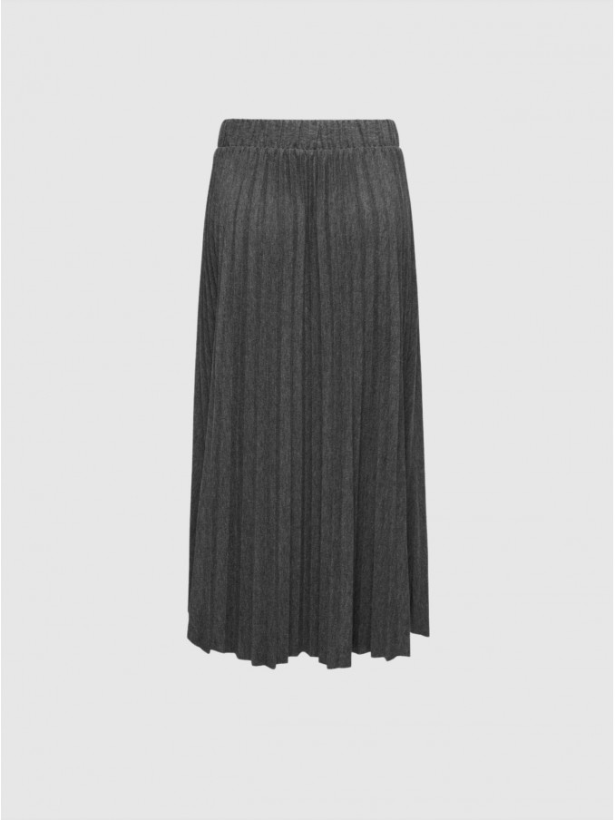 Falda Mujer Gris Oscuro Only