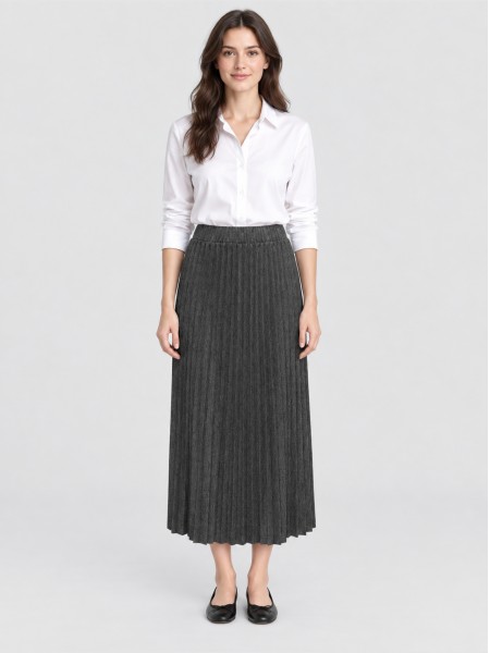 Falda Mujer Gris Oscuro Only Falda Mujer Gris Oscuro Only