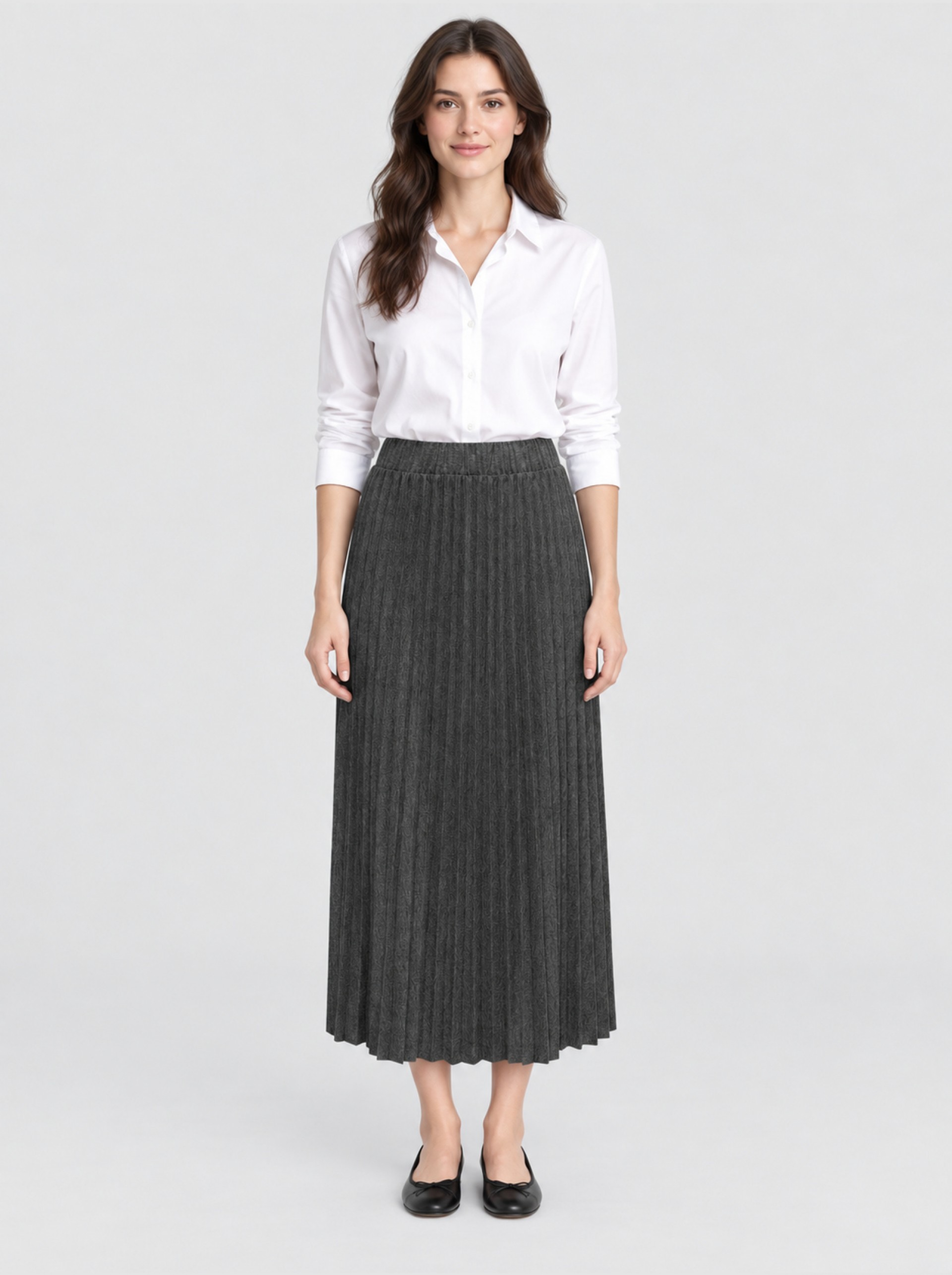 Skirt Woman Dark Grey Only
