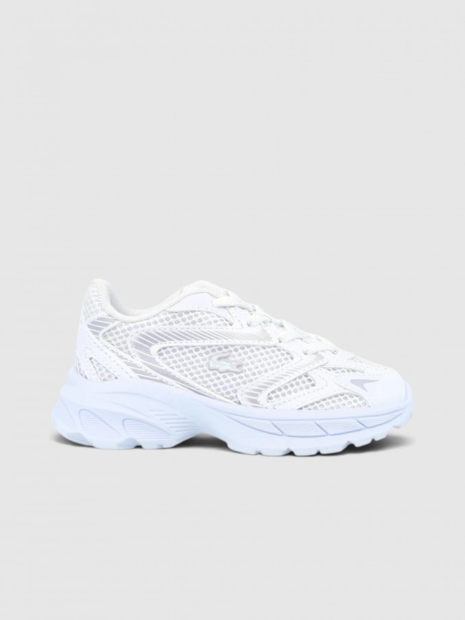 Tenis Ni�a Blanco Lacoste