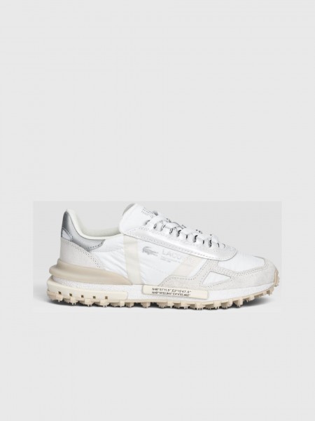 Sapatilha Lacoste Mulher Womens Elite Active Silver & Cream Pack Sneakers Sapatilha Lacoste Mulher Womens Elite Active Silver & Cream Pack Sneakers