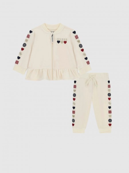 Conjunto Bebe Niña Crema Guess Conjunto Bebe Niña Crema Guess