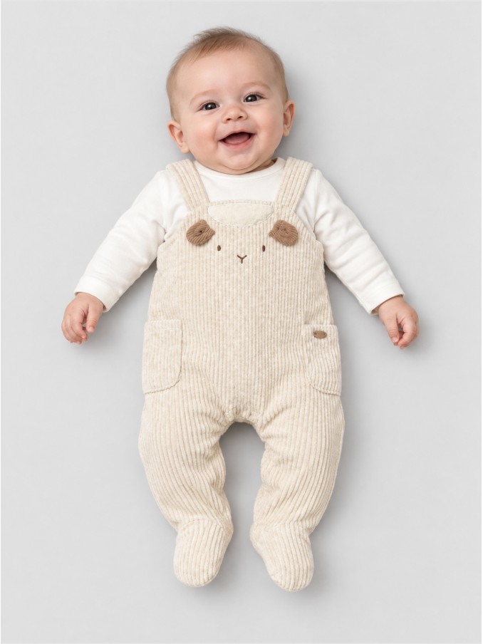 Dungarees Baby Boy Cream Mayoral