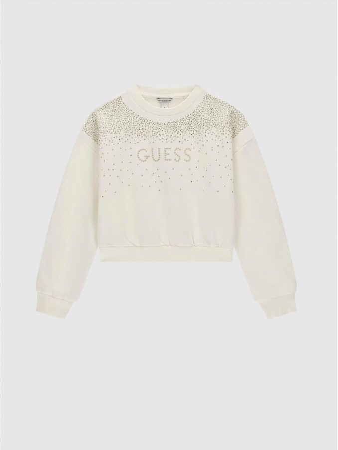 Sweatshirt Girl Cream Guess