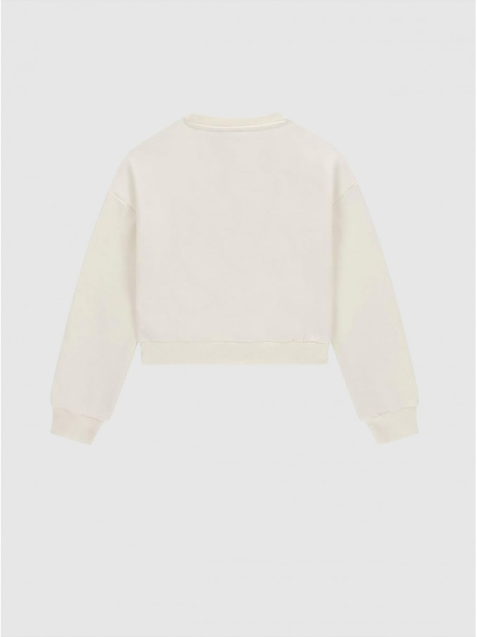 Sweatshirt Girl Cream Guess