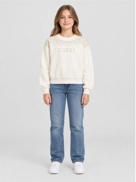 Sweatshirt Girl Cream Guess Sweatshirt Girl Cream Guess