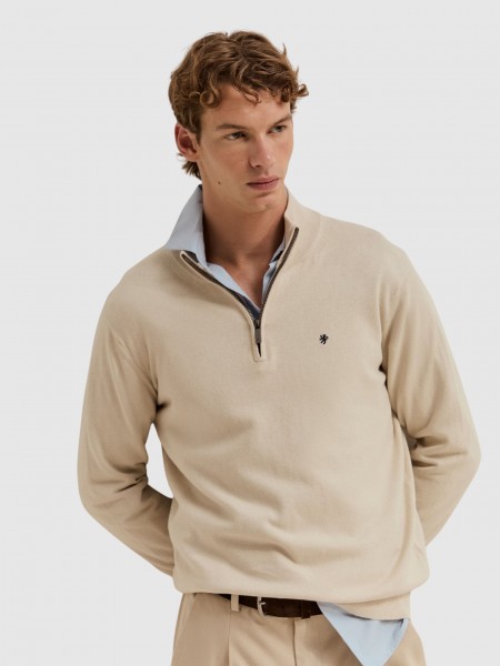 Pullover Man Cream Lion Of Porches