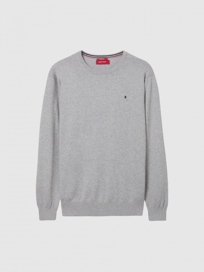 Pullover Man Light Gray Lion Of Porches