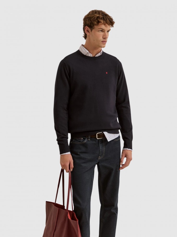 Sueter Hombre Azul Marino Lion Of Porches