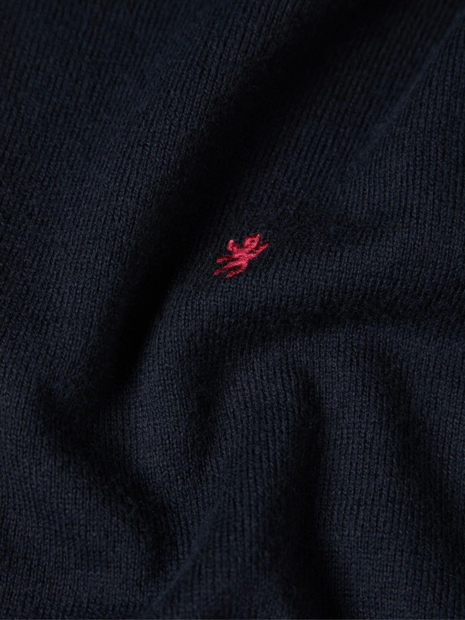 Pullover Man Navy Blue Lion Of Porches