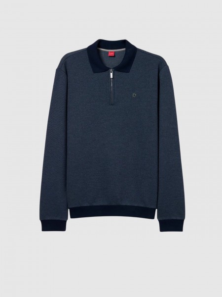 Polo Shirt Man Navy Blue Lion Of Porches Polo Shirt Man Navy Blue Lion Of Porches