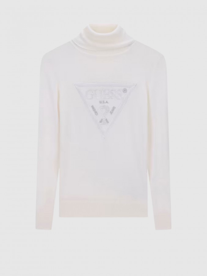 Pullover Woman Cream Guess Underwear