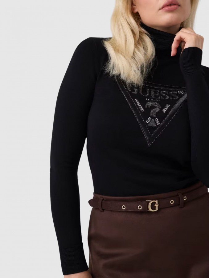 Pullover Woman Black Guess Underwear