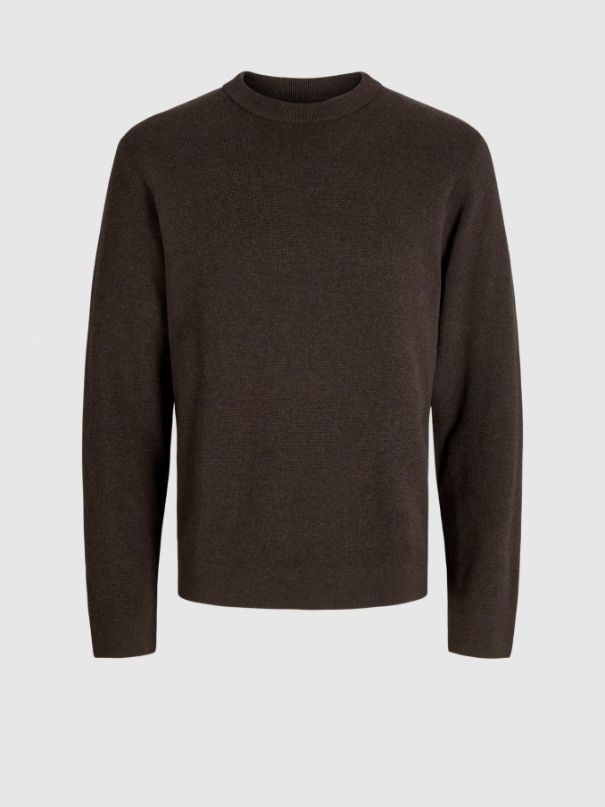 Jersey Hombre Castaño Oscuro Jack & Jones