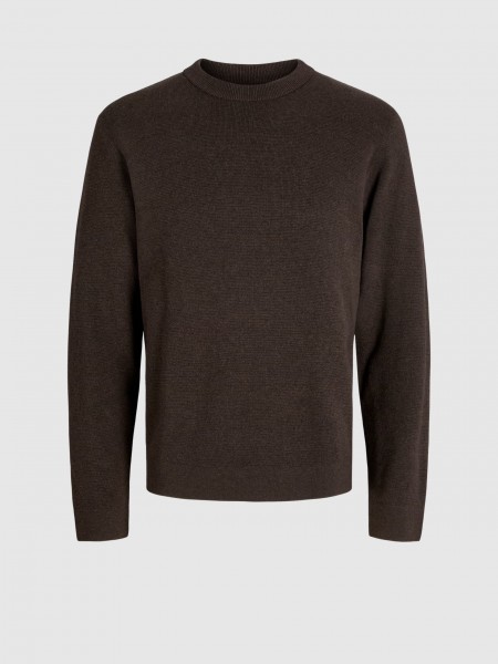 Jersey Hombre Casta�o Oscuro Jack & Jones