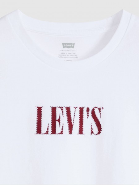 T-Shirt Levis Mulher The Perfect Tee Whites