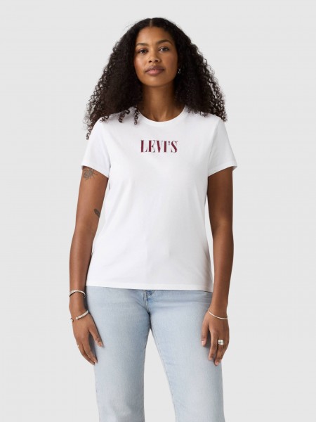 T-Shirt Levis Mulher The Perfect Tee Whites