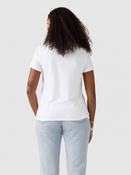 T-Shirt Levis Mulher The Perfect Tee Whites