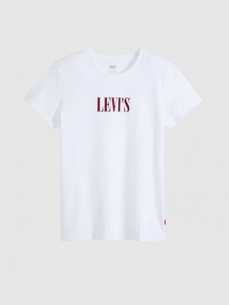 T-Shirt Levis Mulher The Perfect Tee Whites