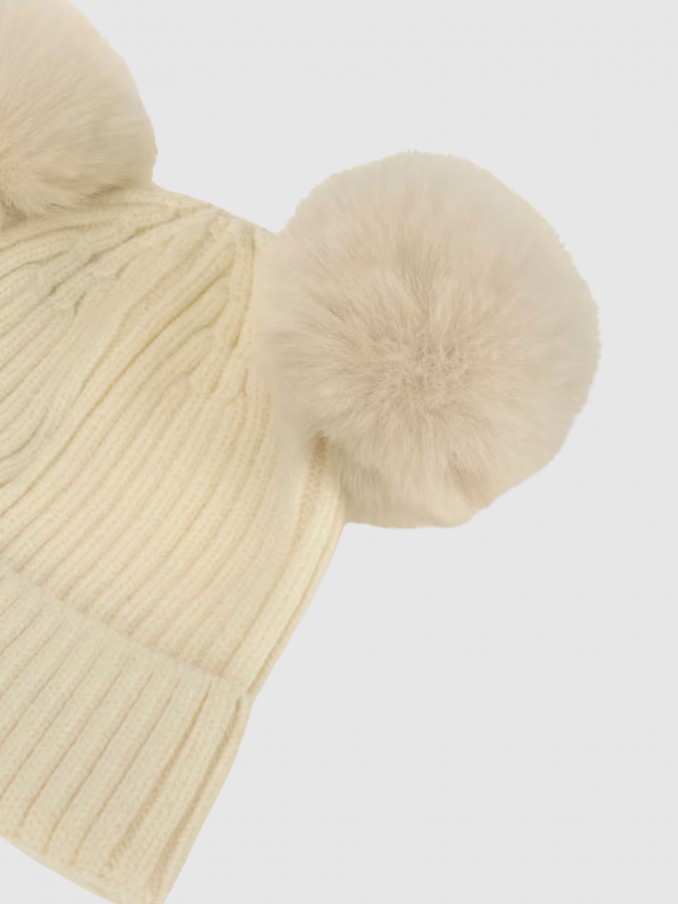 Gorro Niña Crema Guess