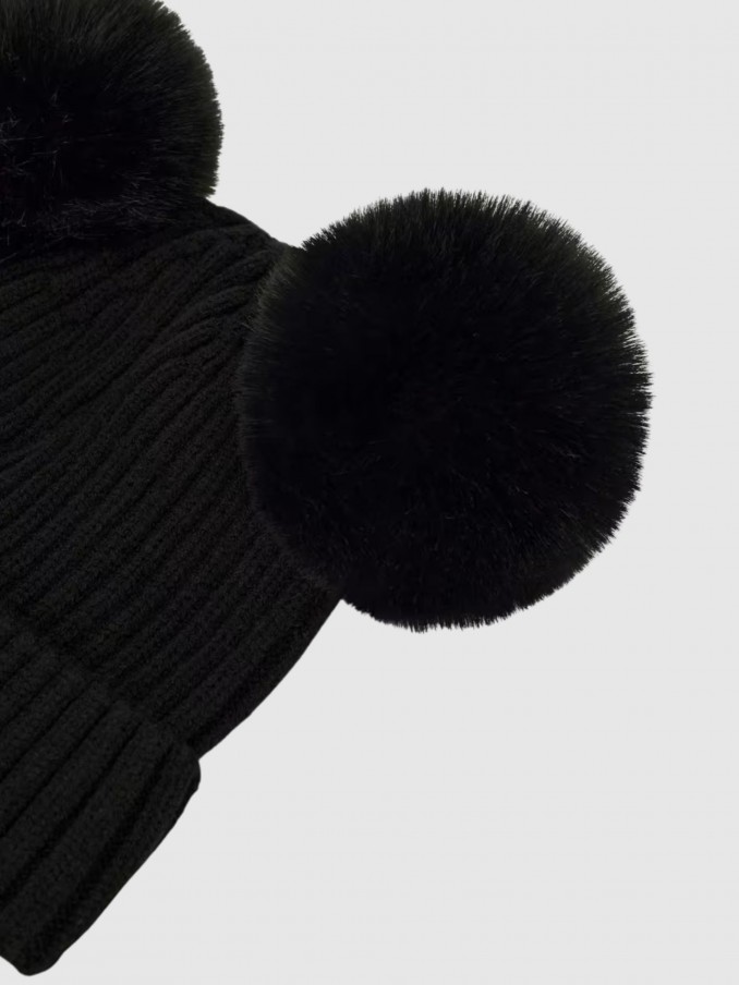 Gorro Niña Negro Guess