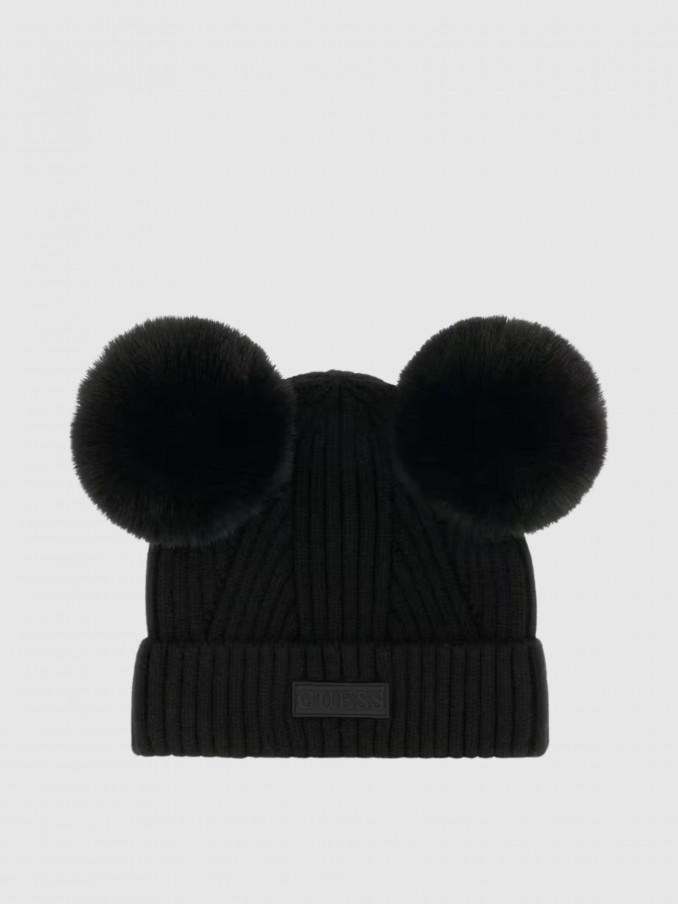 Gorro Niña Negro Guess